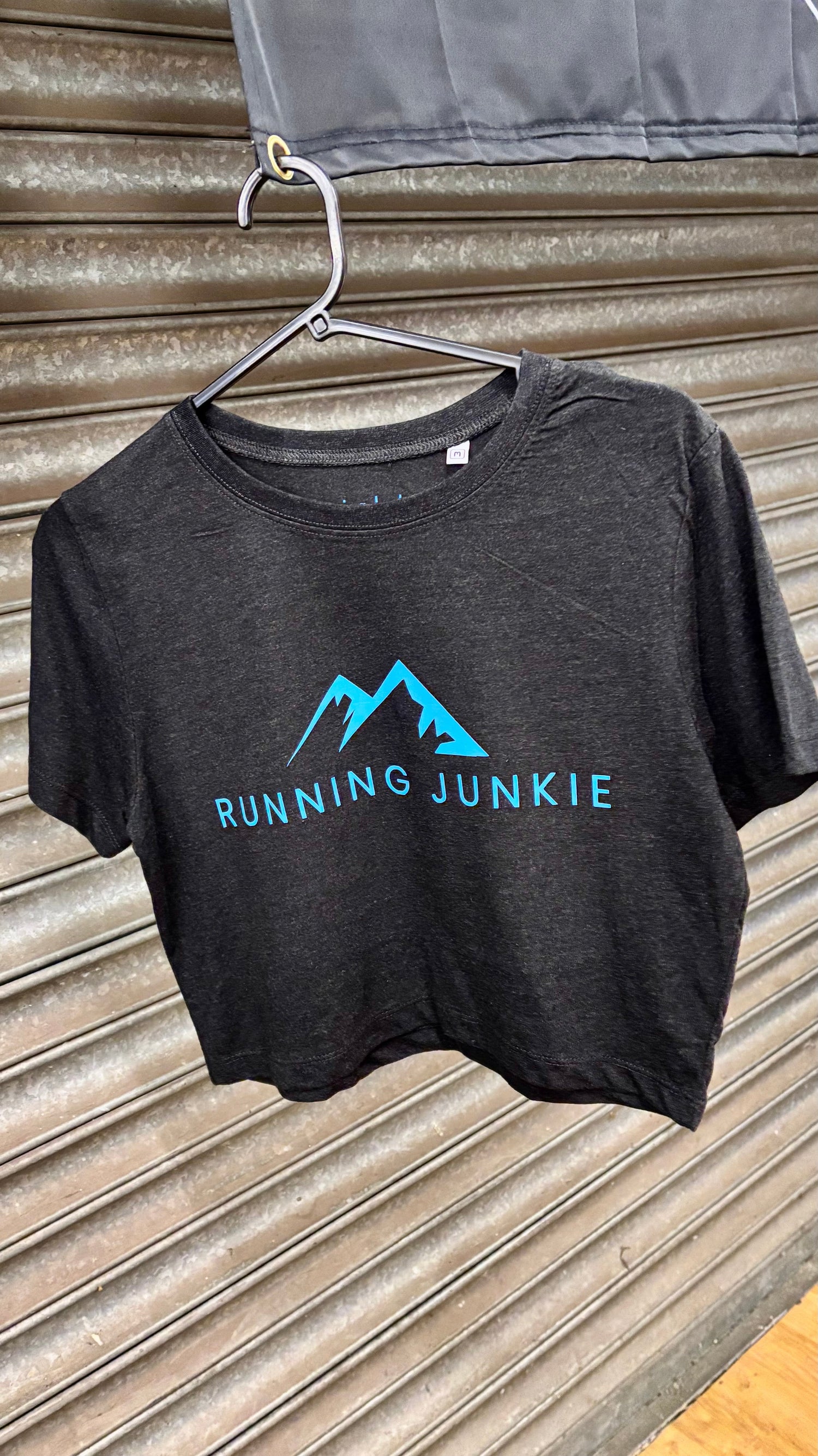 Running Junkie Womens Cropped Tee