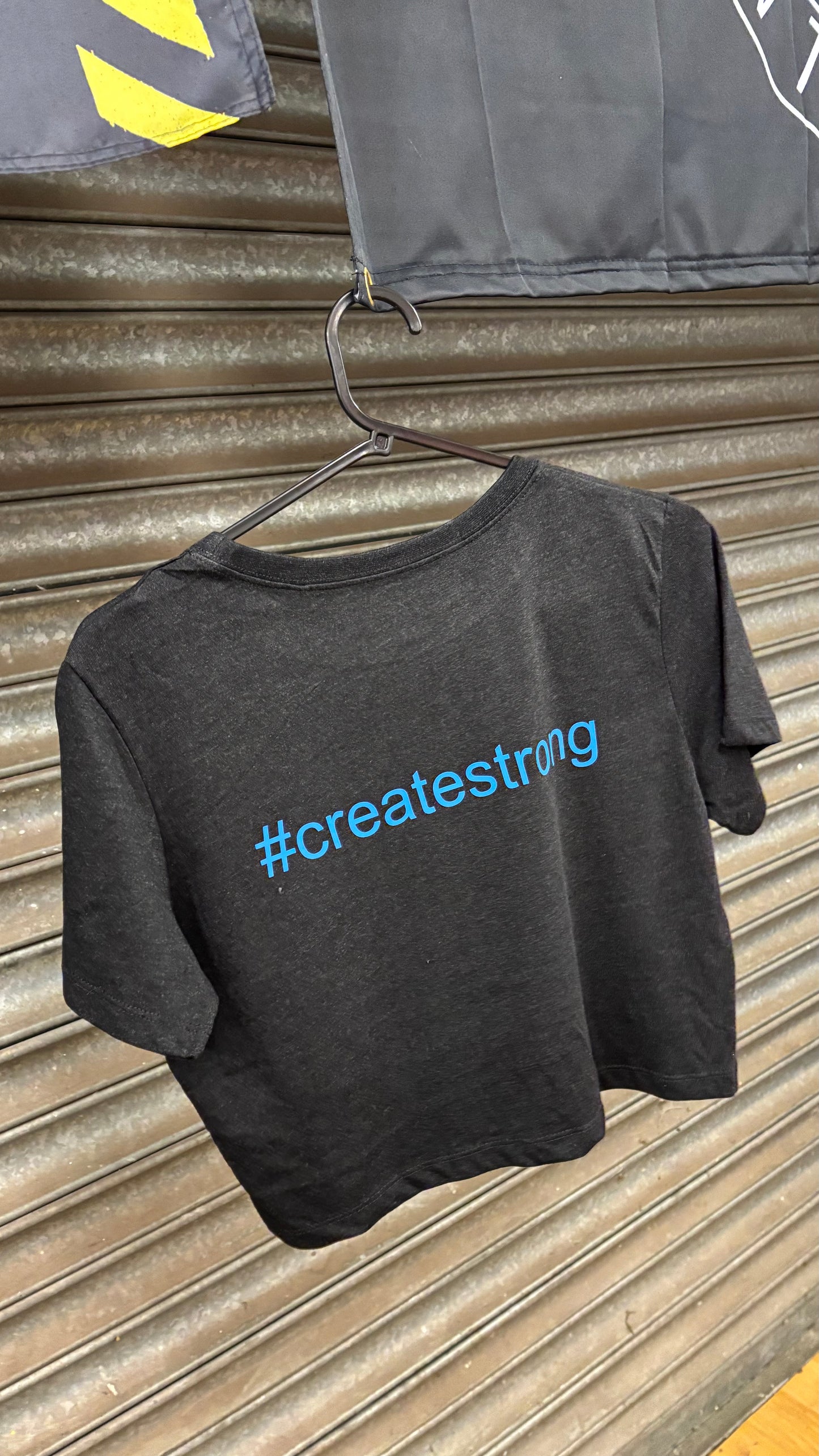 Running Junkie Strength Crop Top Tee