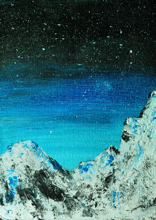 Nightfall Ridge — Giclée Acrylic Print A4