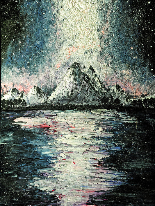 Midnight Over Eryri — Giclée Acrylic Art Print A4