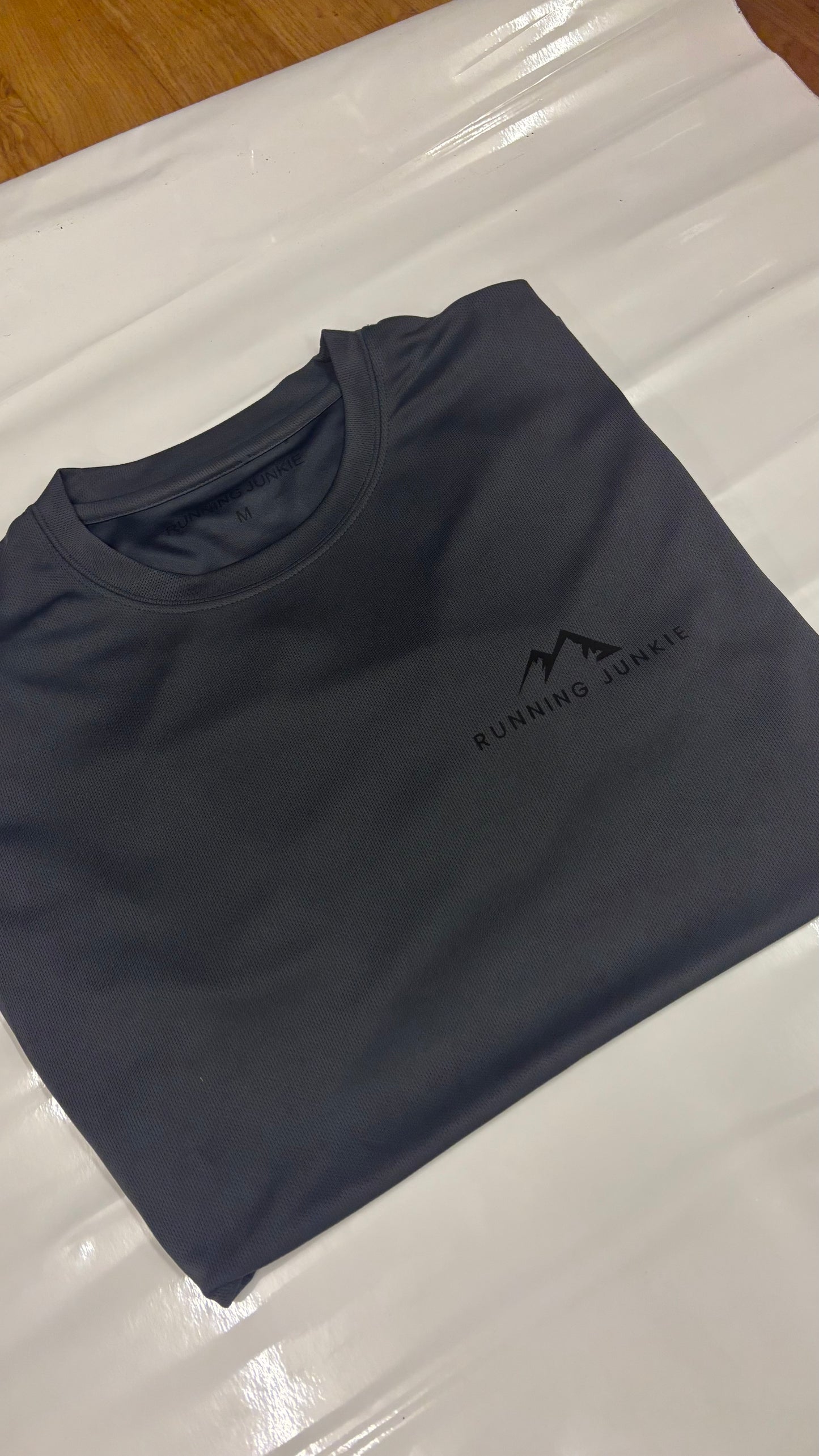 Men’s Dark Charcoal Long Sleeve Tee – Original Logo