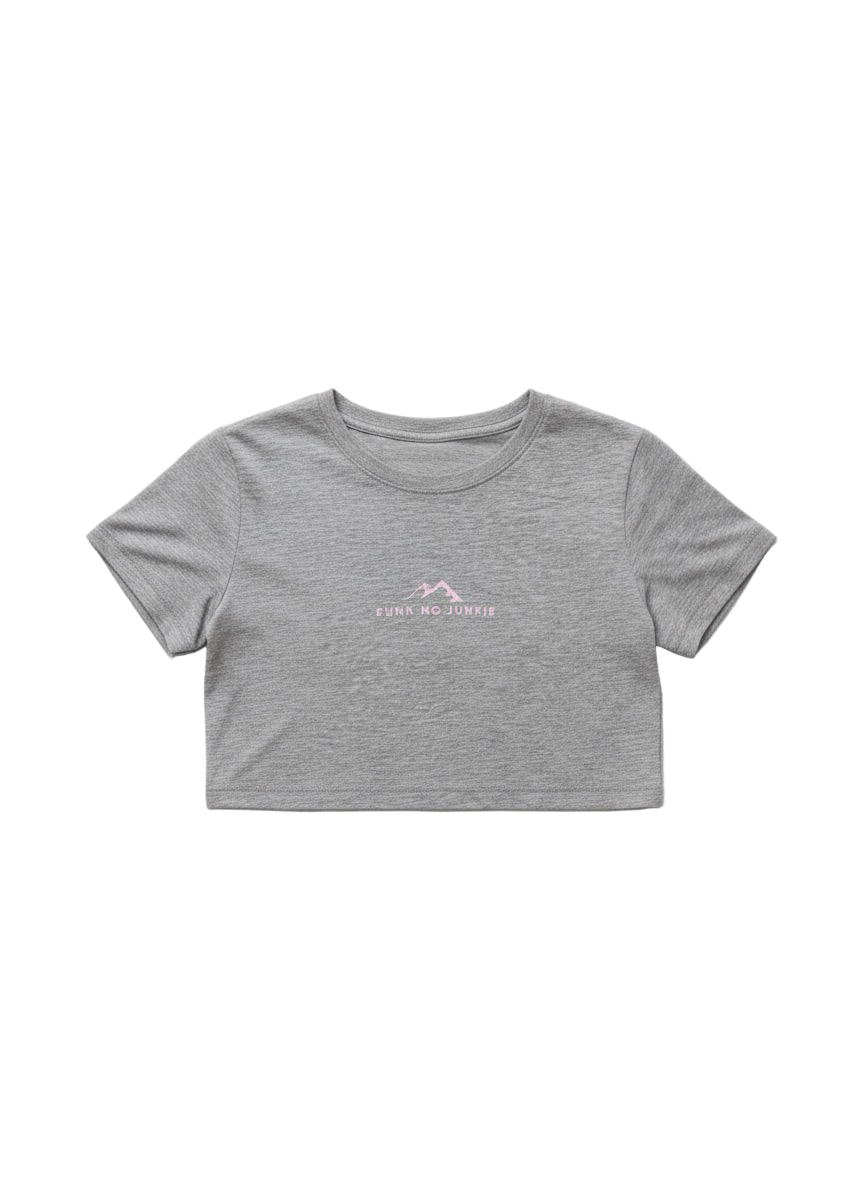Running Junkie Strength Cropped Tee