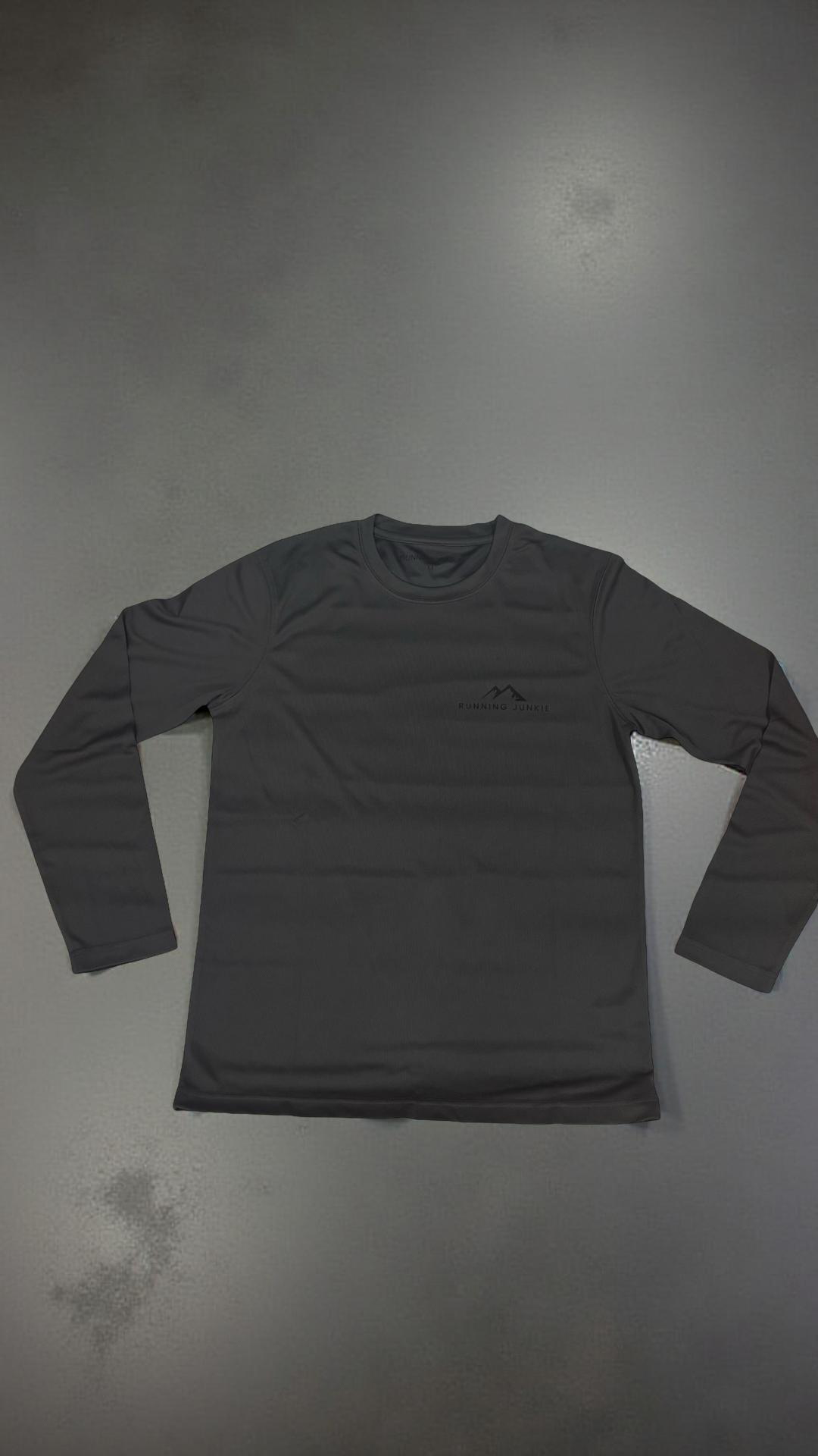 Men’s Dark Charcoal Long Sleeve Tee – Original Logo